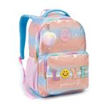 mochila infantil seanite love colorida 43cm la42043 (mp)