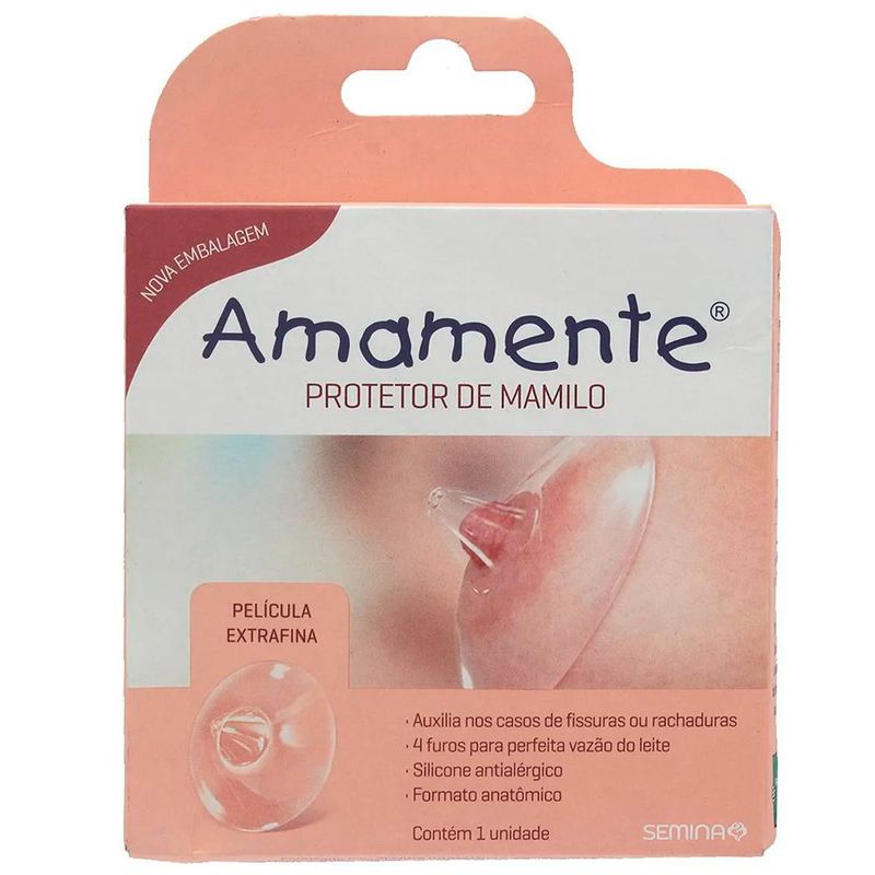 protetor de mamilo amamente bico de silicone 1 unidade