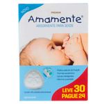 absorvente para seios amamente 30 unidades