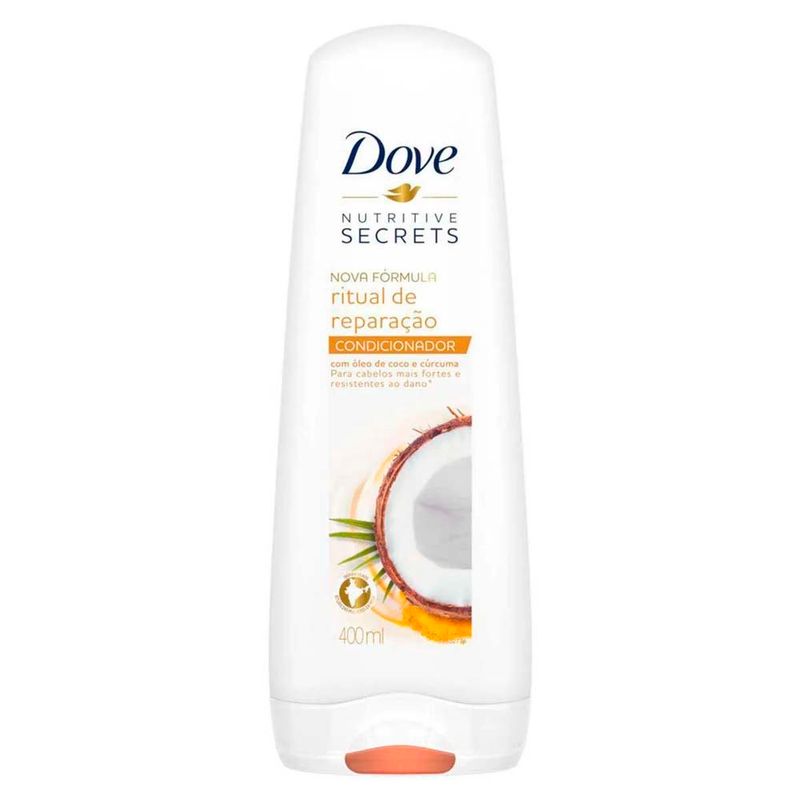 condicionador dove nutritive secrets ritual de reparação óleo de coco e cúcurma 400ml