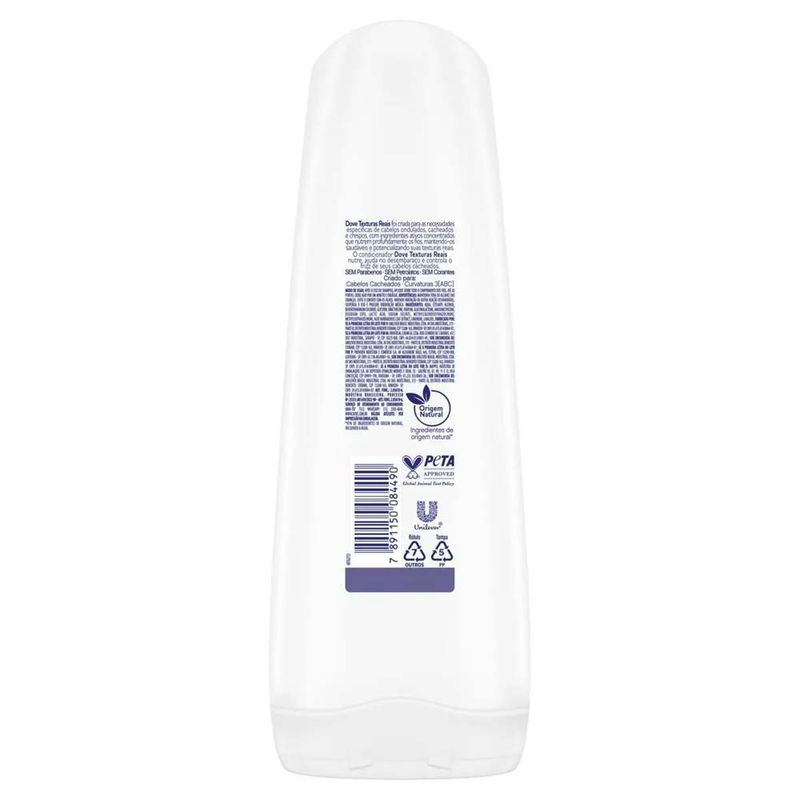 condicionador dove texturas reais cachos 400 ml