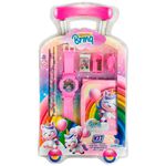 kit escolar polibrinq rosa sortido (mp)