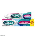 creme fixador para dentadura ultra corega tripla ação sem sabor 70g
