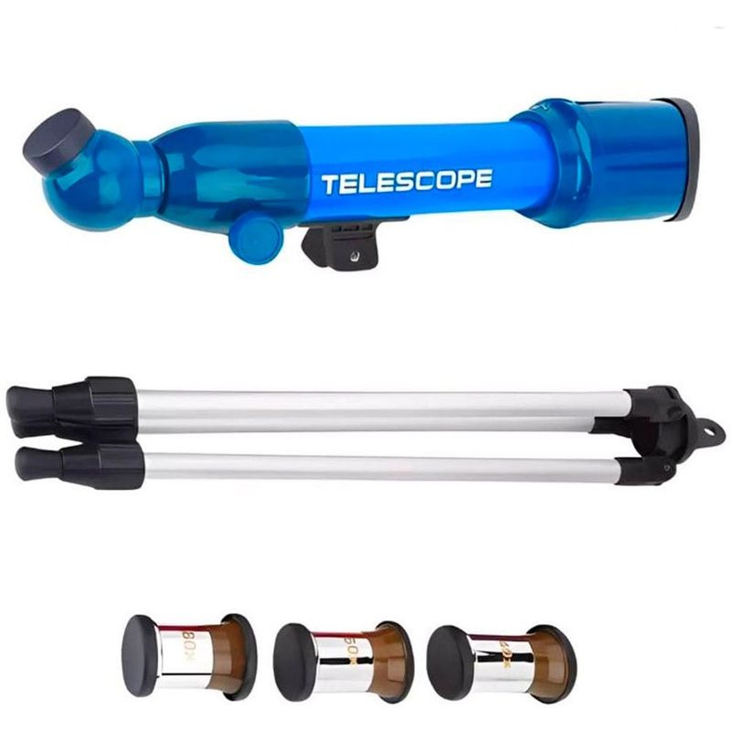 telescópio de brinquedo polibrinq polilab 3 opções de zoom e tripé (mp)