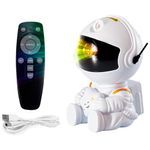 luminária astronauta oi vida com imagem espacial com 7 cores (mp)