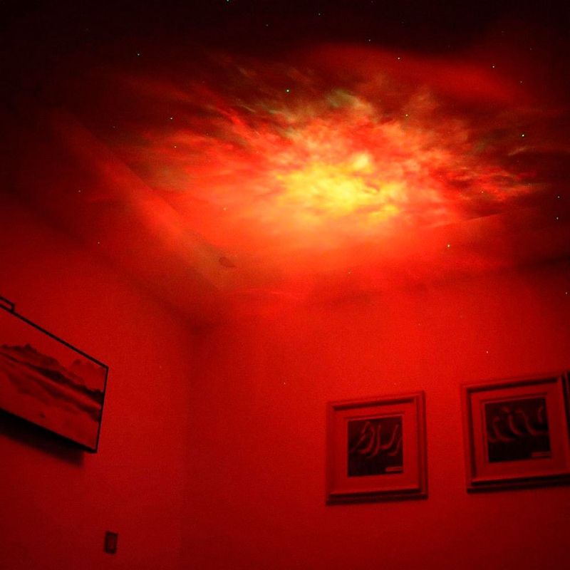 luminária astronauta oi vida com imagem espacial com 7 cores (mp)