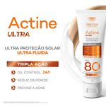 protetor solar facial darrow actine ultra fps80 sem cor 40g