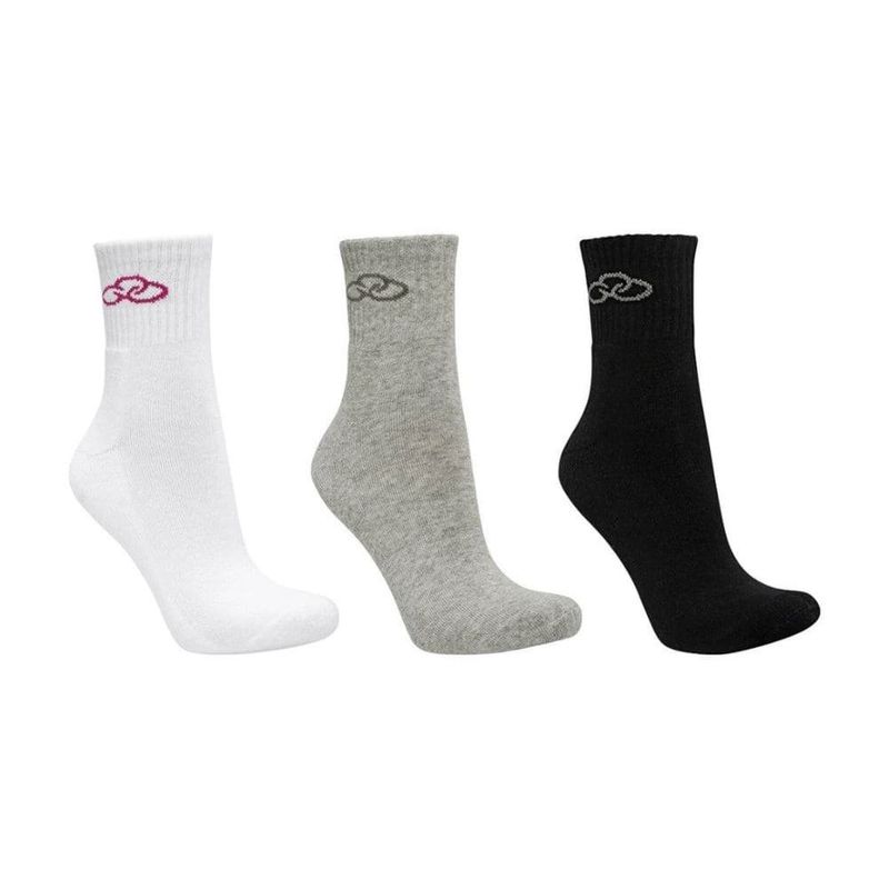 meia feminina n°33/38 olympikus cano médio 3 pares (mp)