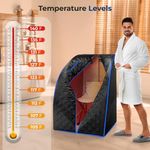 sauna portátil serenelife para uma pessoa com cadeira a-bi