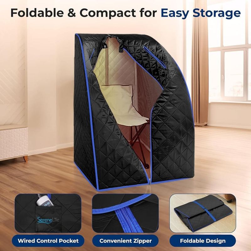 sauna portátil serenelife para uma pessoa com cadeira a-bi