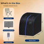 sauna portátil serenelife para uma pessoa com cadeira a-bi