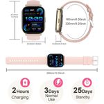 smartwatch fitness fitoncloud 2.01" hd rosa a-bi