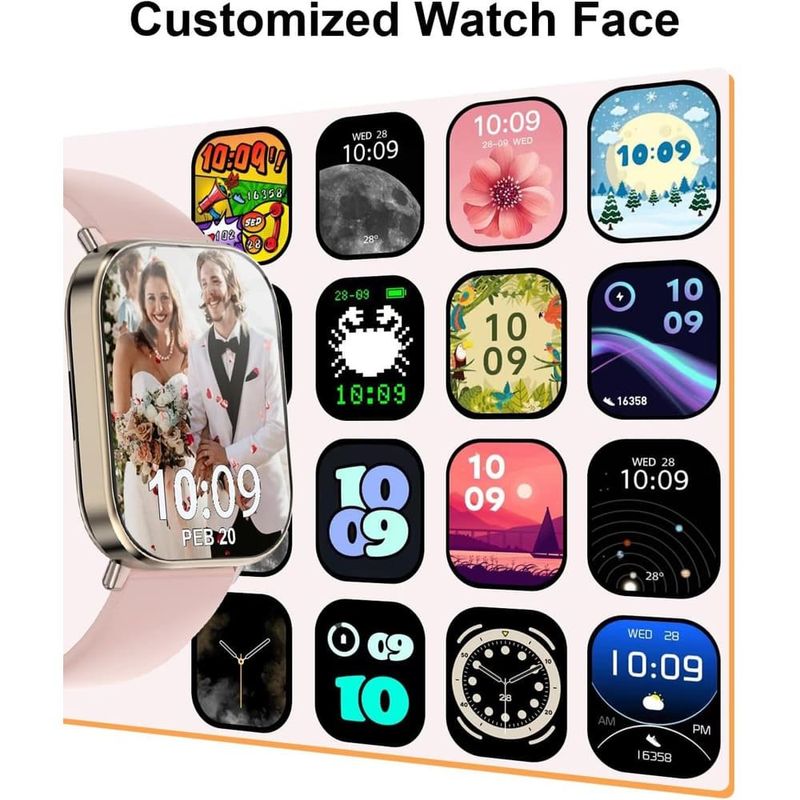 smartwatch fitness fitoncloud 2.01" hd rosa a-bi