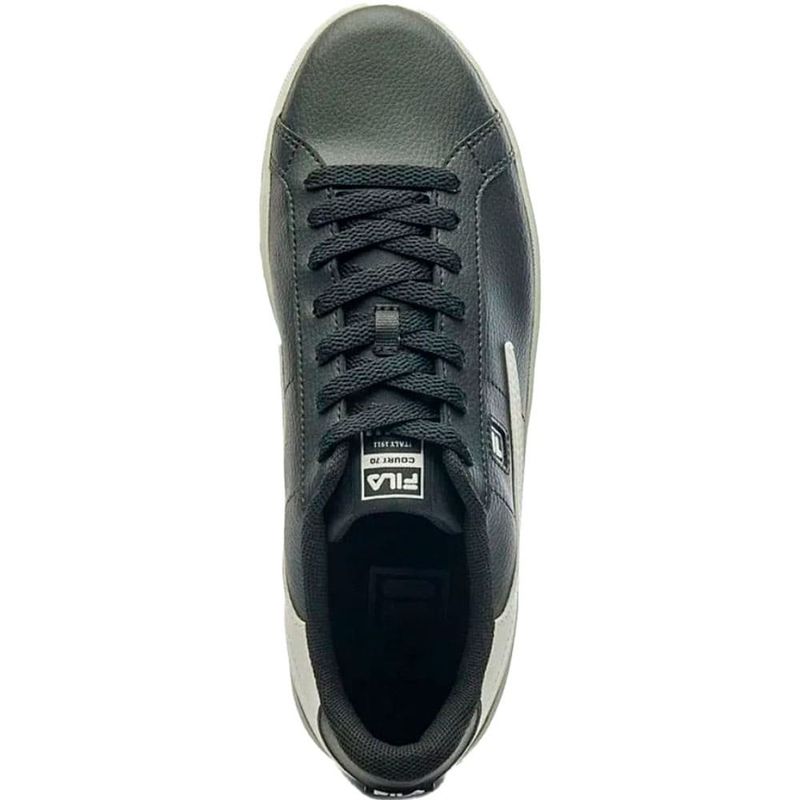 tênis masculino n°39 fila fx court 70 preto e branco (mp)
