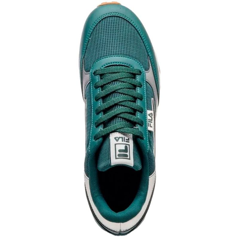 tênis masculino n°38 fila renno classic verde e cinza (mp)