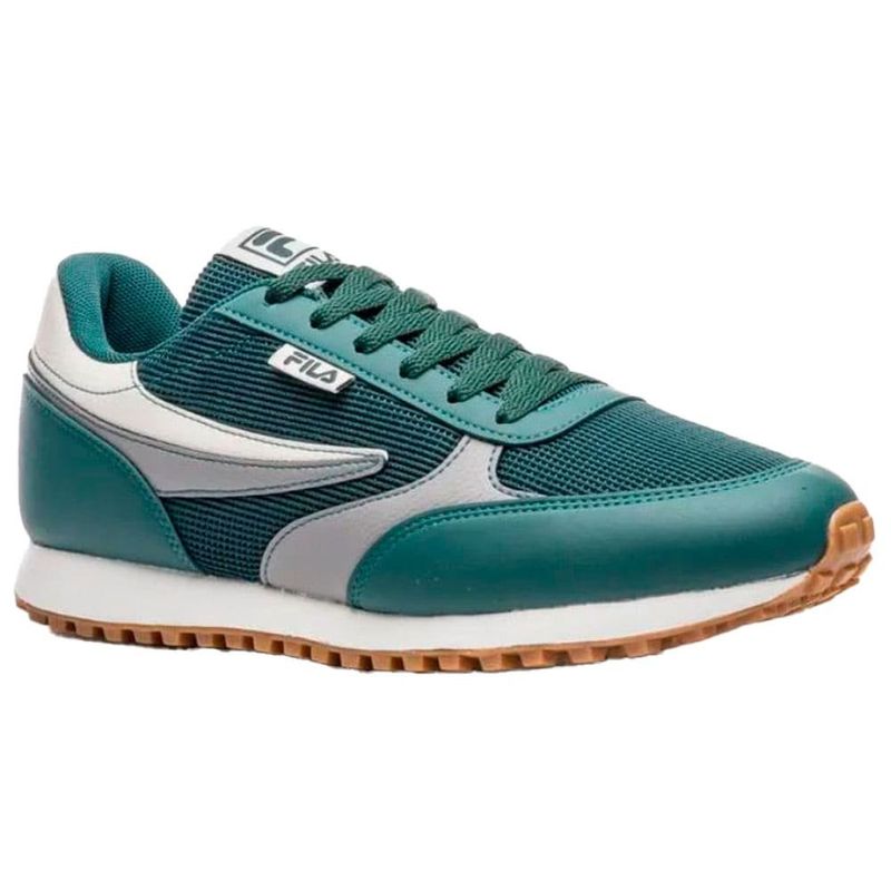 tênis masculino n°38 fila renno classic verde e cinza (mp)