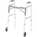 andador dobrável drive medical 2 rodas prata a-bi