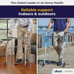 andador dobrável drive medical 2 rodas prata a-bi