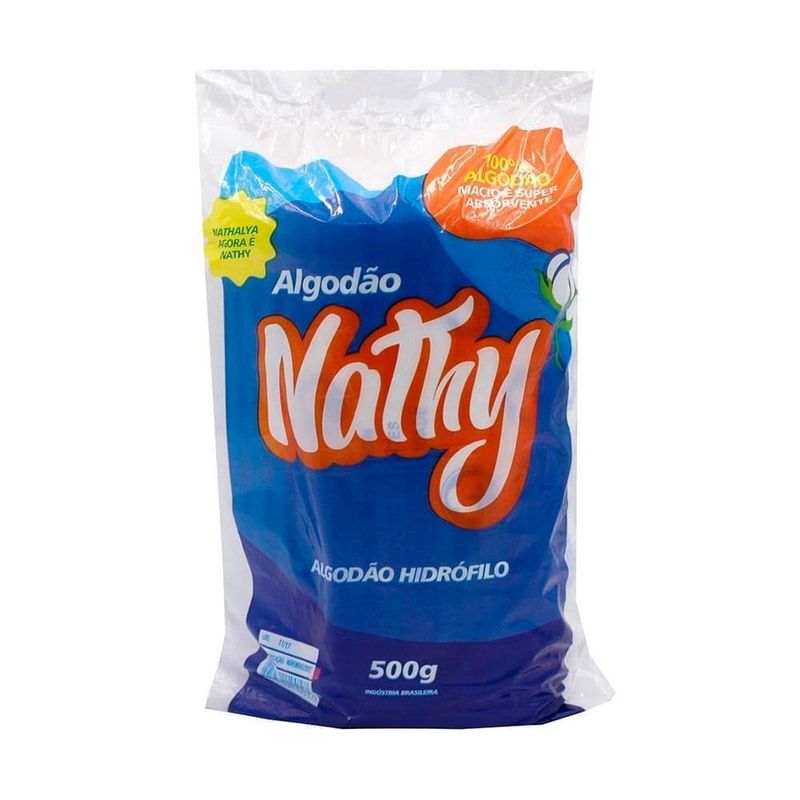 algodão hidrófilo em rolo nathy 500g