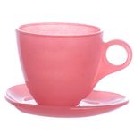 jogo 8 peças xícara para chá hauskraft 170 ml jgch070/rs rosa