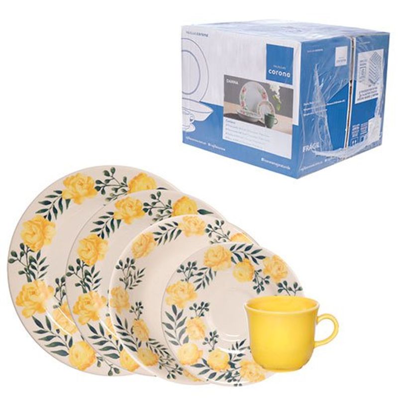 jogo de jantar 16 peças hauskraft alice vl127