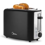torradeira midea quicktoast automática 127v preto e inox toa20p1