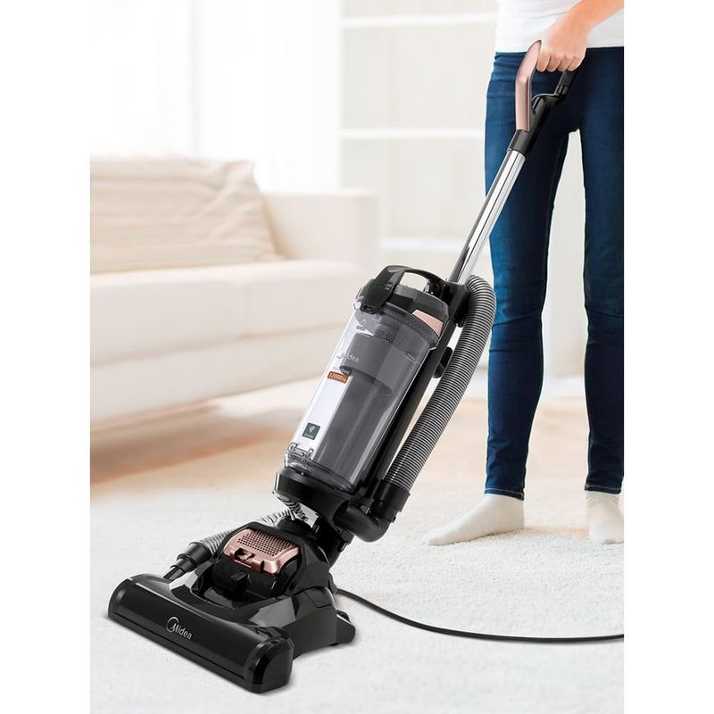 aspirador de pó midea vertical power ciclone preto e cobre
