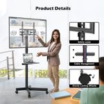 suporte para tv móvel bontec 23-60 inclinável a-bi