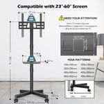 suporte para tv móvel bontec 23-60 inclinável a-bi