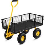 carrinho de jardim vevor alça rotativa 180° pneus 10" a-bi