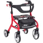 andador drive medical nitro sprint vermelho a-bi