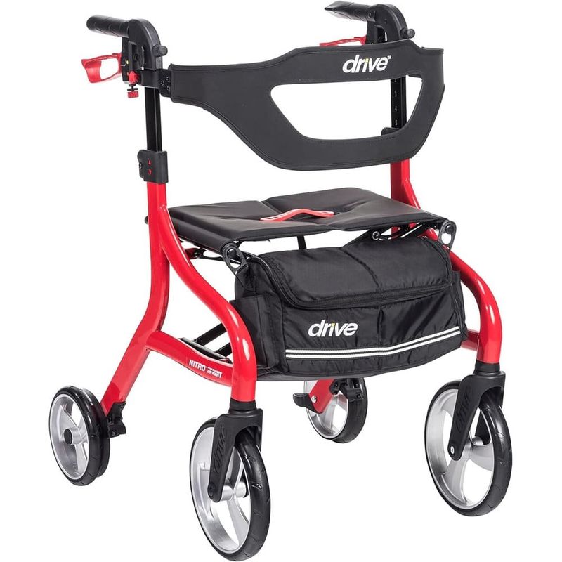 andador drive medical nitro sprint vermelho a-bi