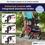 andador drive medical nitro sprint vermelho a-bi