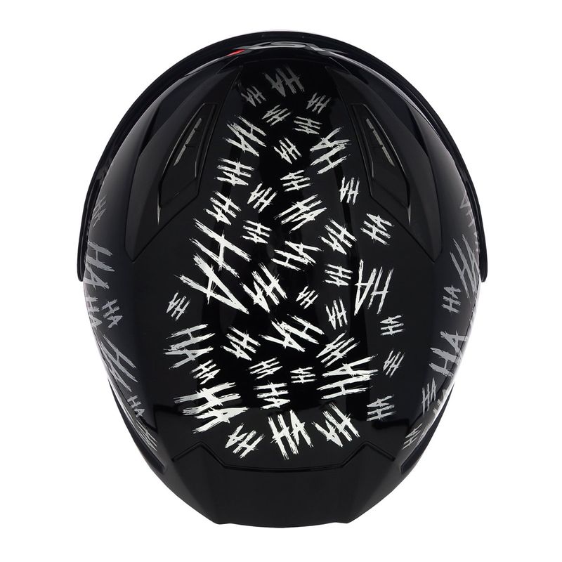 capacete asx city fun brilho preto branco 56 (mp)