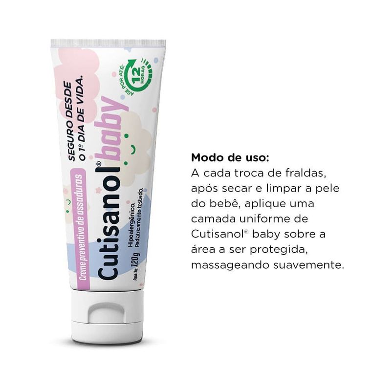 creme para assaduras cutisanol baby 120g