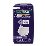 roupa íntima descartável bigfral noturna tamanho p/m 7 unidades