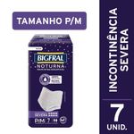 roupa íntima descartável bigfral noturna tamanho p/m 7 unidades