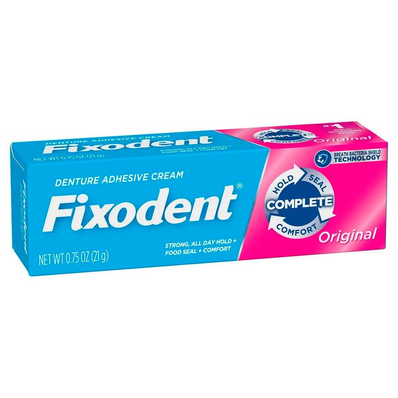 creme fixador de dentadura fixodent original 21g