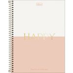caderno universitário 12 matérias tilibra happy 192 folhas 305456