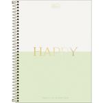 caderno universitário 12 matérias tilibra happy 192 folhas 305456
