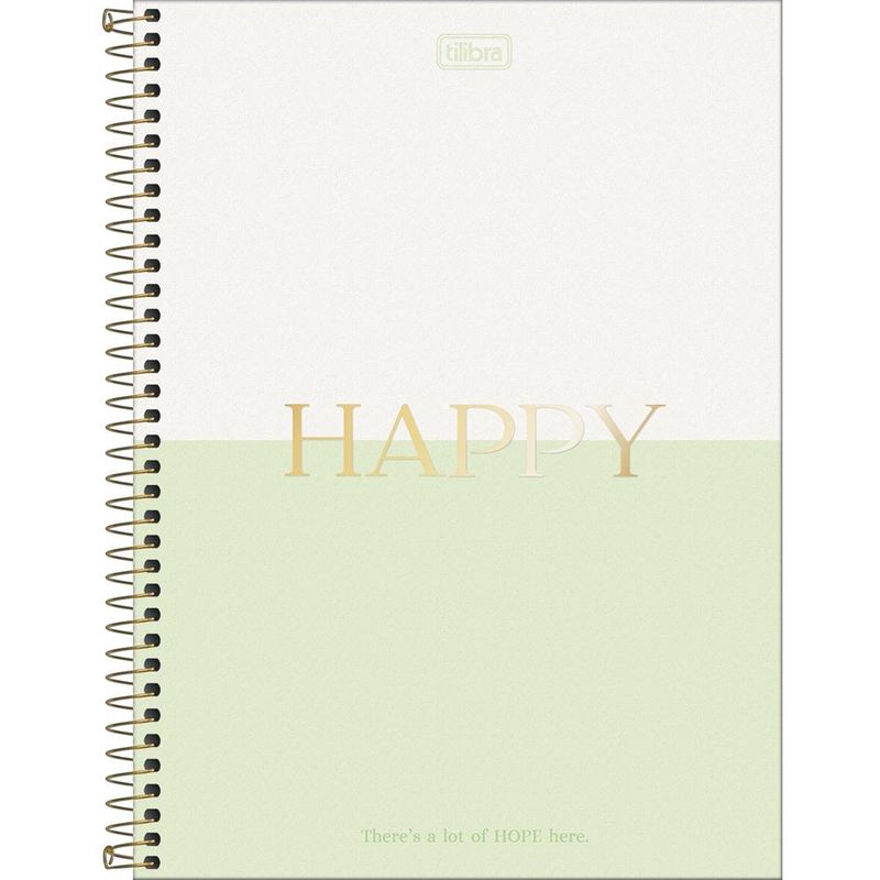 caderno universitário 12 matérias tilibra happy 192 folhas 305456