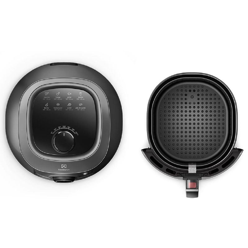 fritadeira elétrica air fryer electrolux family efficient 5l grafite eaf50