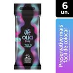 preservativo olla play lubrificado 6 unidades