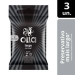 preservativo olla large lubrificado 3 unidades