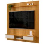 painel para tv até 70" dj móveis frisado lexus cedro com bali