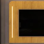 painel para tv até 75" dj móveis atlas cedro