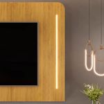 painel para tv até 75" dj móveis atlas cedro