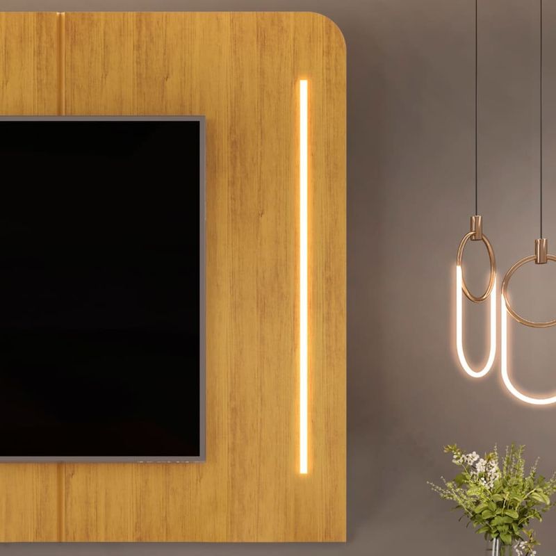 painel para tv até 75" dj móveis atlas cedro