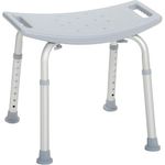 cadeira de chuveiro drive com pés ajustáveis para banheiras cinza 300lb a-bi