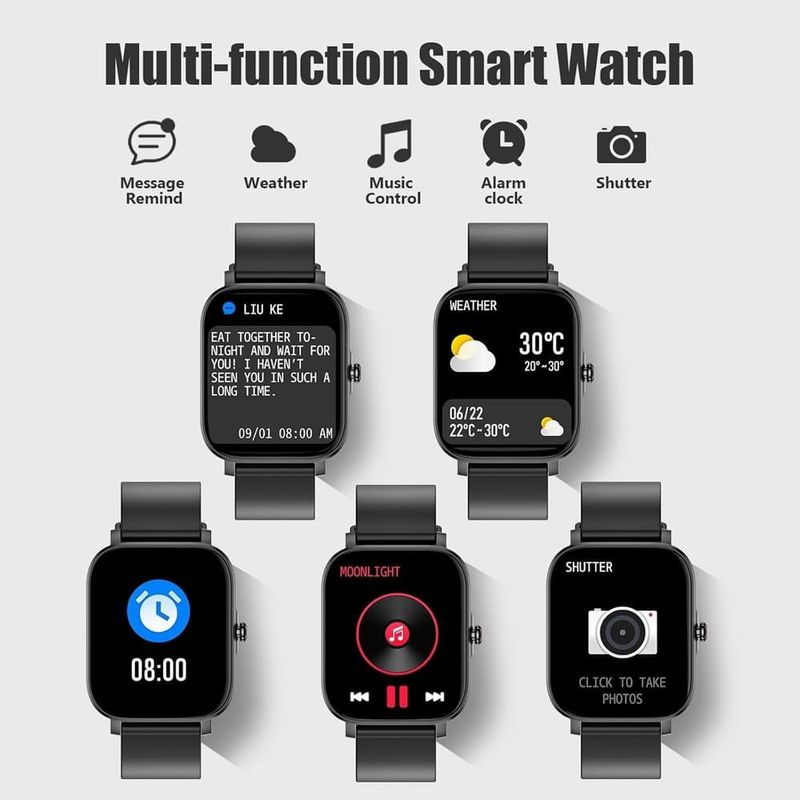smartwatch choiknbo android com monitor de frequência cardíaca a-bi